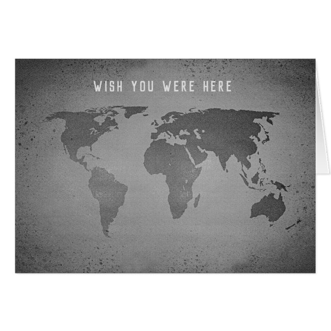 Weltkarte (Vorderseite (Horizontal))