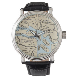 WELTKARTE2. jahrhundert Armbanduhr