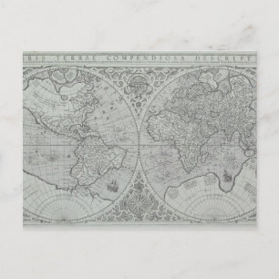 Weltkarte 10 postkarte