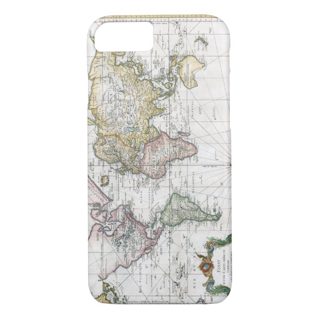 Weltkarte 1748 Case-Mate iPhone hülle (Rückseite)