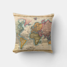 Weltkarte 1780 Bonne Antique Planisphäre