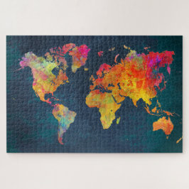 Weltkarte, 40,6 cm x 50,8 cm, 520 Stück, Puzzle,
