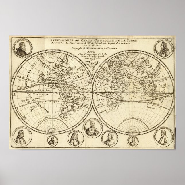 Weltkarte 4 poster (Vorne)