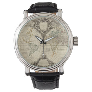 Weltkarte 8 armbanduhr