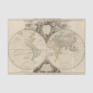 Weltkarte 8 seidenpapier