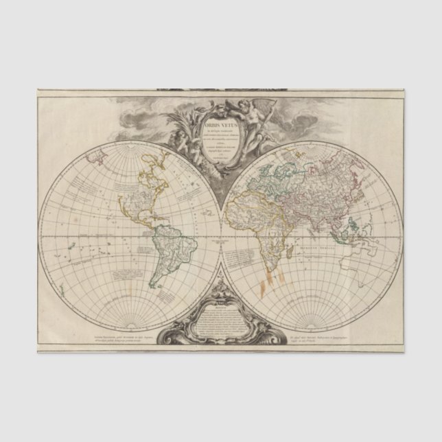 Weltkarte 8 seidenpapier (Vorderseite)