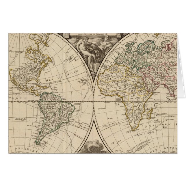 Weltkarte 9 (Vorderseite (Horizontal))