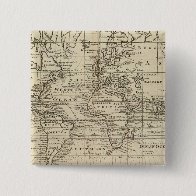 Weltkarte Button (Vorderseite)
