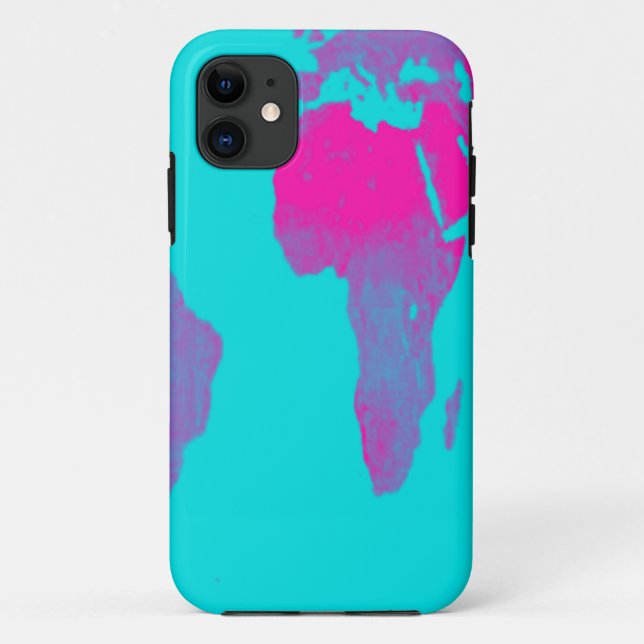Weltkarte Case-Mate iPhone Hülle (Rückseite)