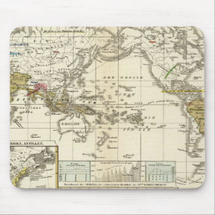Weltkarte der Krankheiten Mousepad