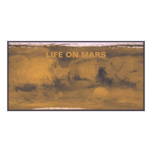 Weltkarte der Mars Roten Planeten per Satellit Fotodruck