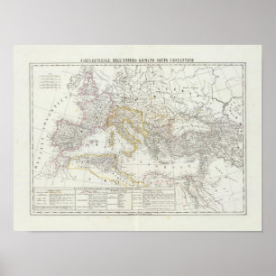 Weltkarte der Osthemisphäre Poster