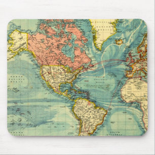 Weltkarte der Vereinten Staaten Mousepad