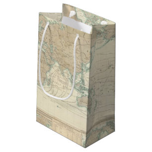 Weltkarte der Verschiffen-Kanäle Kleine Geschenktüte