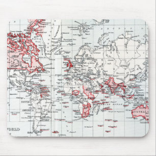 Weltkarte, die britischen Besitz im Jahre 1904 Mousepad