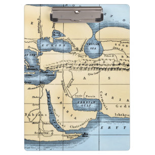 WELTKARTE: ERATOSTHENES KLEMMBRETT