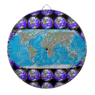 Weltkarte-Ferien-BestimmungsortDartboard Dartscheibe