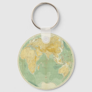 Weltkarte für den Indischen Ozean, Europa, Asien,  Schlüsselanhänger