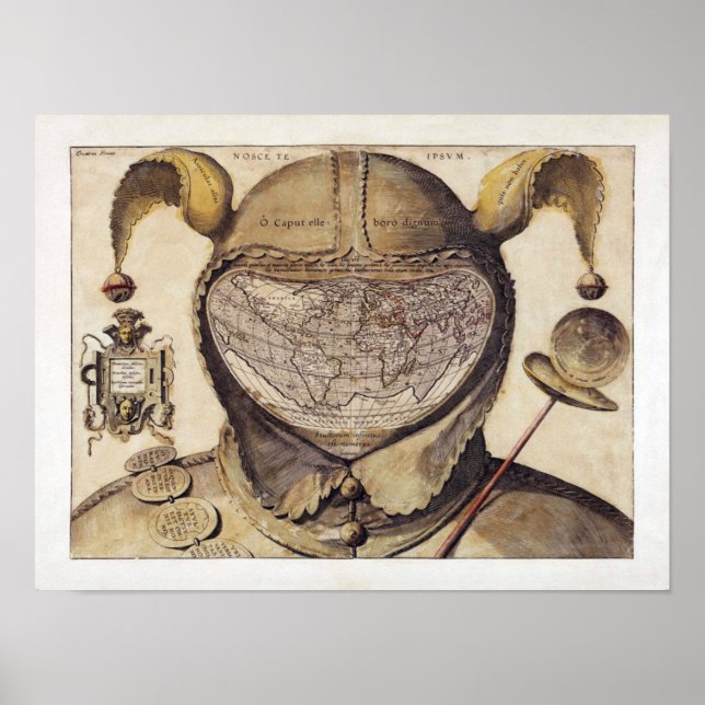 Weltkarte für Fool's Cap Poster (Vorne)