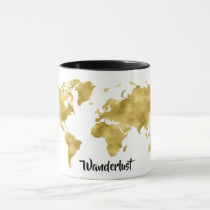 Weltkarte-Goldfoliewanderlust-ReisenderBlogger Tasse