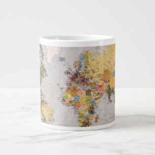 Weltkarte Jumbo-Tasse