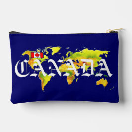WELTKARTE KANADA ZUBEHÖRTASCHE