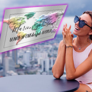 Weltkarte Karte Reiseagentur Silver Mermaid