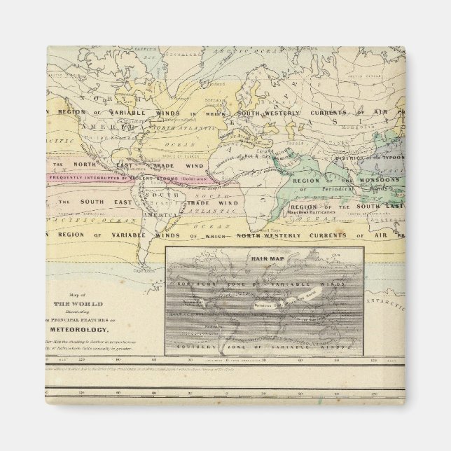 Weltkarte Magnet (Vorne)