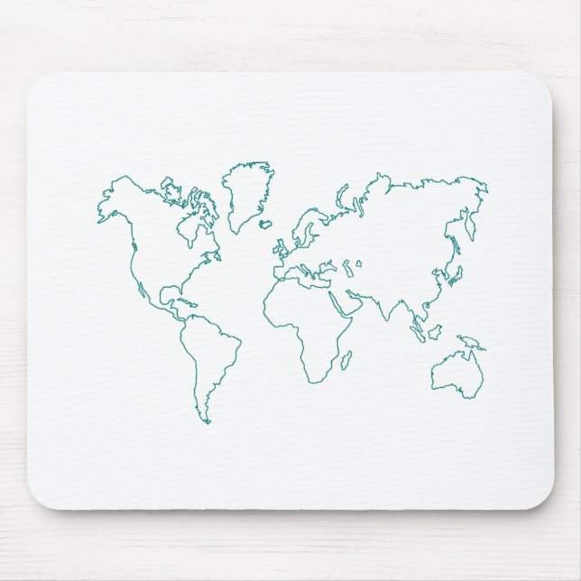 Weltkarte Mousepad (Vorne)