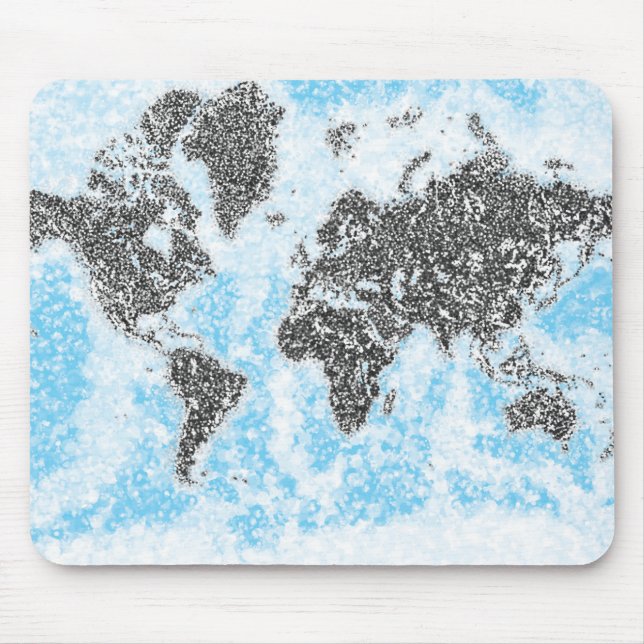 Weltkarte Mousepad (Vorne)