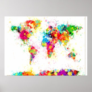 Weltkarte Poster
