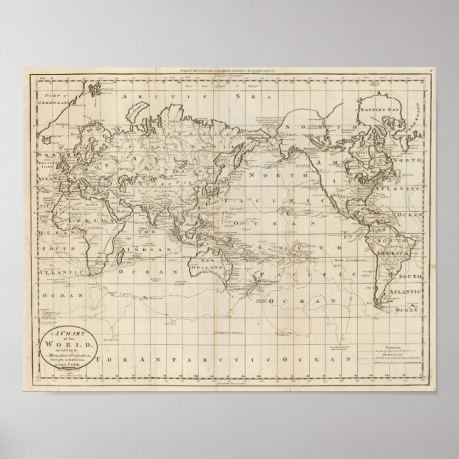 Weltkarte Poster (Vorne)