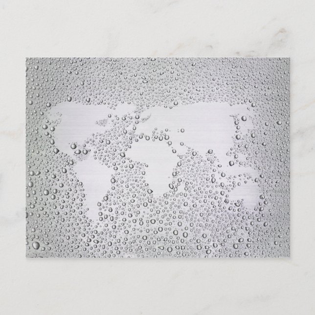 Weltkarte Postkarte (Vorderseite)