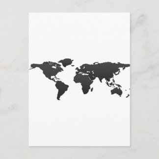 Weltkarte Postkarte