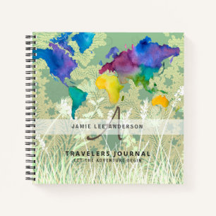 Weltkarte Reise Ruhestand Bucket List Geschenk Vat Notizbuch