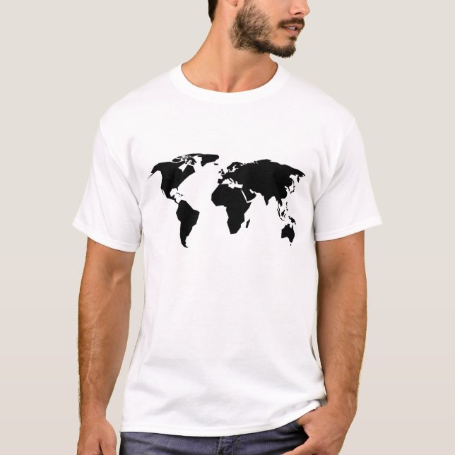 Weltkarte T-Shirt (Vorderseite)
