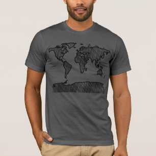Weltkarte-T-Shirt T-Shirt