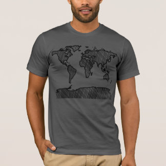 Weltkarte-T-Shirt T-Shirt