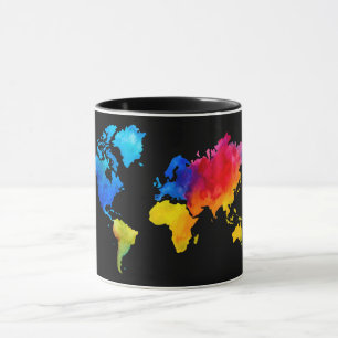Weltkarte Tasse