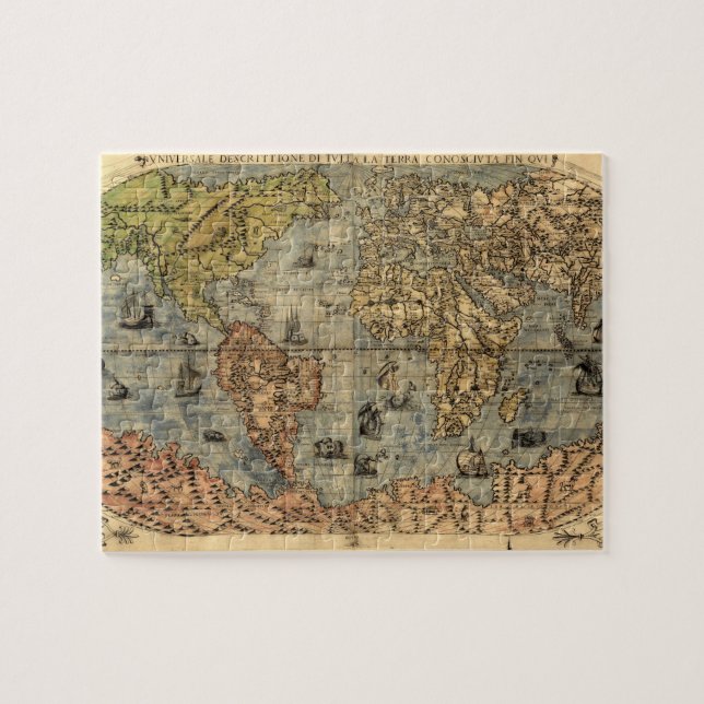 Weltkarte Vintager historischer Atlas (Horizontal)