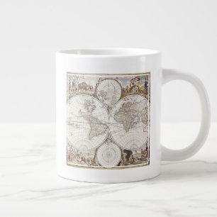 Weltkarte von Atlas Maior Jumbo-Tasse