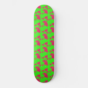 Weltkarte vor dem Bau Vollständiges Neon Green Ska Skateboard