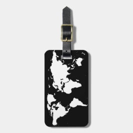 Weltkarten ~ benutzerdefinierbare Farbe Gepäckanhänger