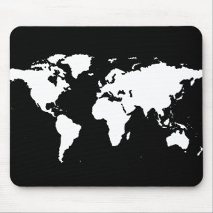 Weltkarten ~ benutzerdefinierbare Farbe Mousepad