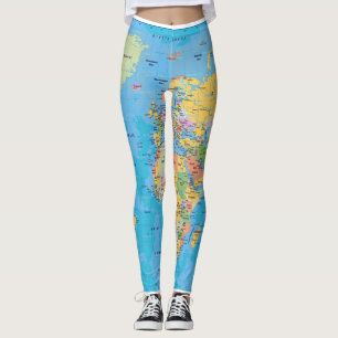 WELTkarten-LEGGINGS Leggings