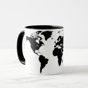 Weltkarten-Tasse Tasse