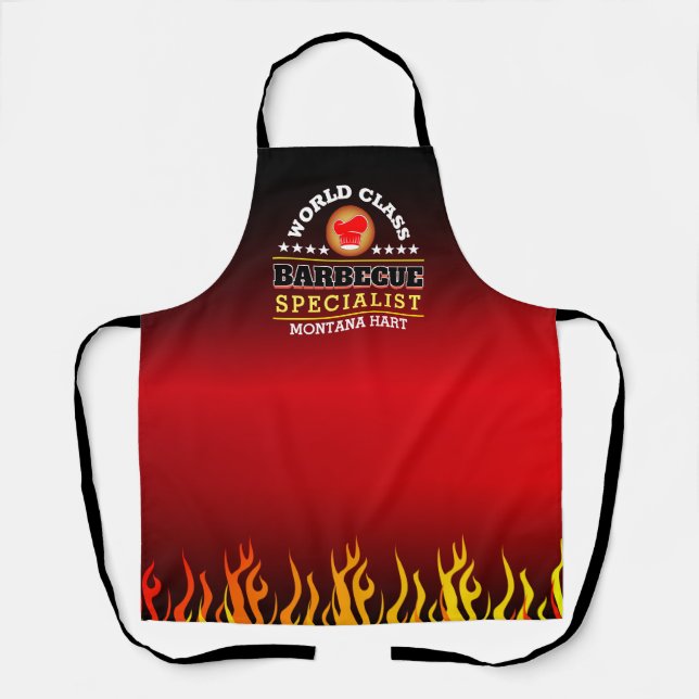 Weltklasse BARBECUE Spezialist für Strahlen und Fl Schürze (Vorderseite)