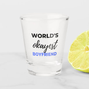 Weltklasse Boyfriend Black Schnapsglas