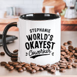Weltklasse Coworker Funny Tasse<br><div class="desc">Feiern Sie ein Gefühl von Spaß am Arbeitsplatz mit diesem personalisierten Schlamm der "Weltklasse". Diese Tasse ist perfekt für die spielerischen Mitarbeiter geeignet, um ihren Namen für eine einzigartige Touch hinzuzufügen. Es ist ein ideales Geschenk für Büroveranstaltungen, Secret Santa, oder einfach nur um dem Arbeitstag etwas Spaß hinzuzufügen. Lass deinen...</div>