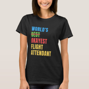 Weltklasse Flug Attendant Funny Aufwertung T-Shirt